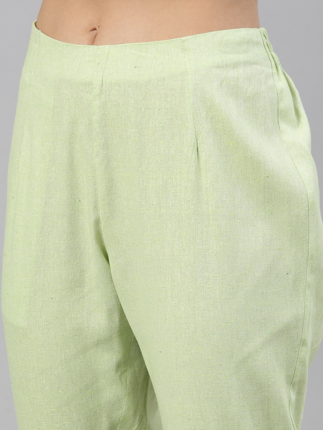 Marcia Green Printed Cotton Straight Kurta Set - Image 9