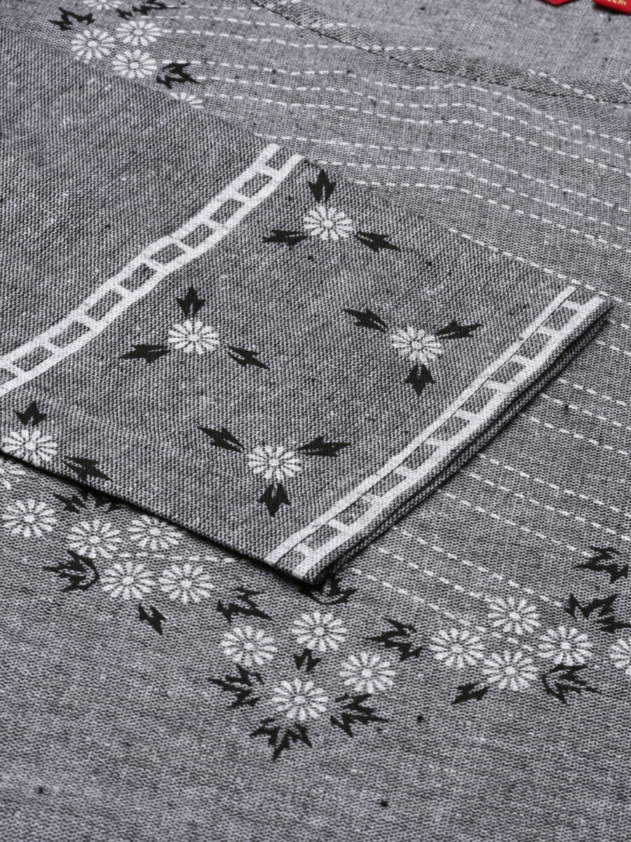 Marcia Black Printed Cotton Straight Kurta - Image 7