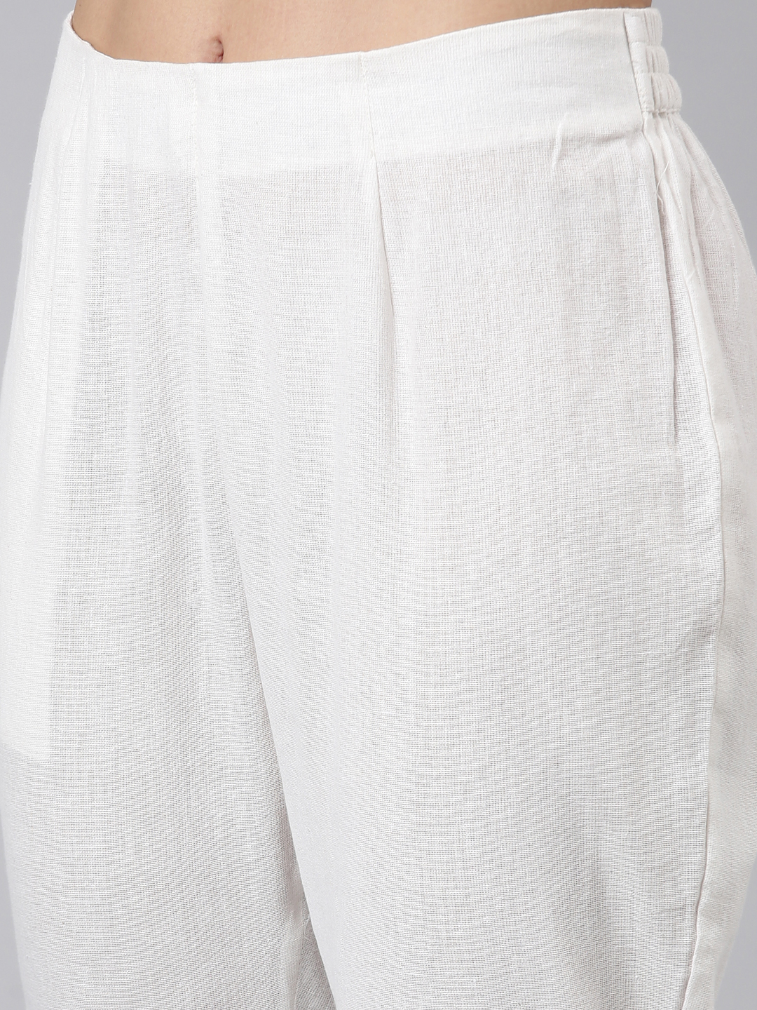 Marcia Grey Printed Cotton Straight Kurta Set - Image 6