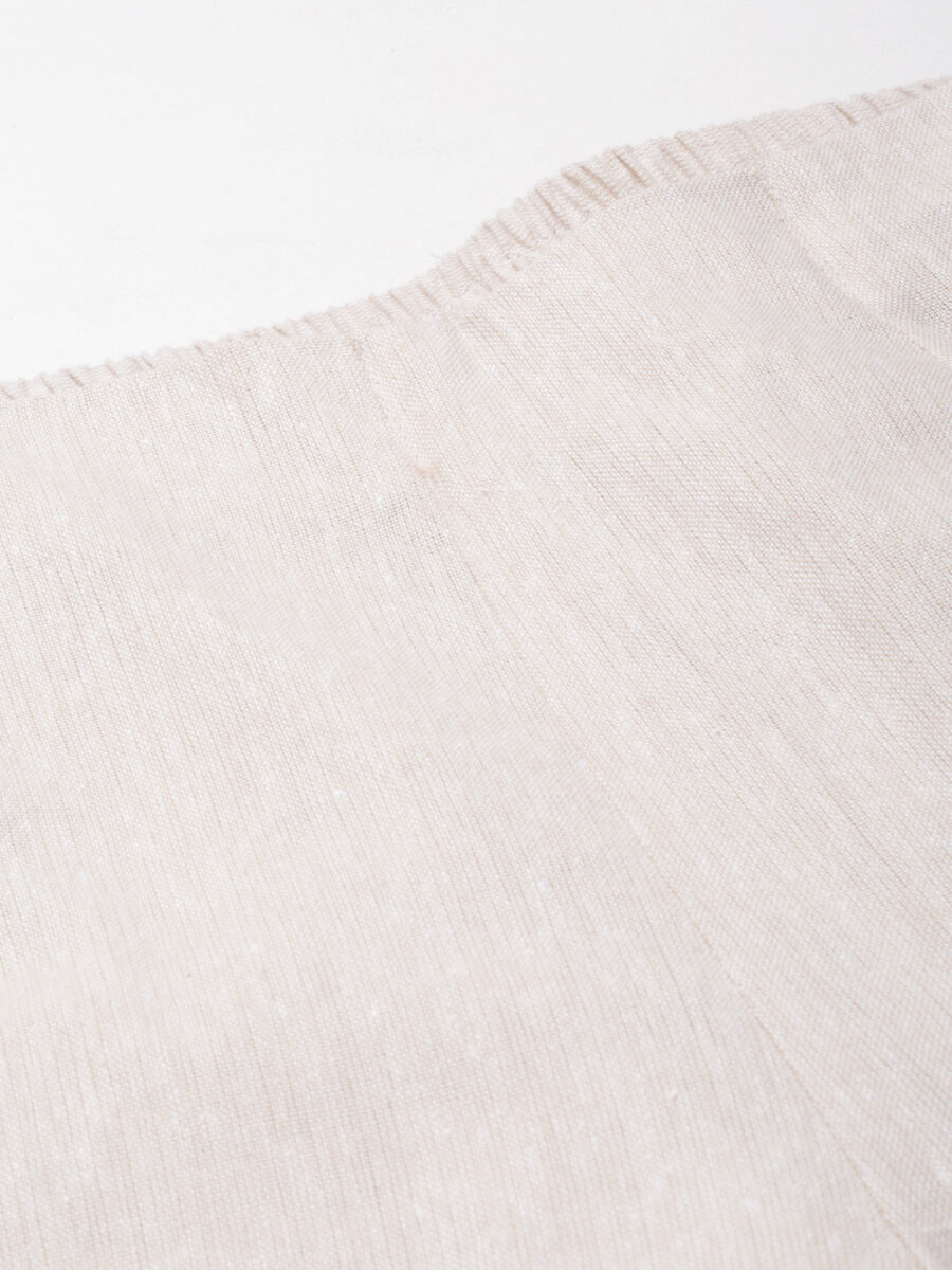 Marcia Beige Solid Cotton Regular Trousers - Image 8