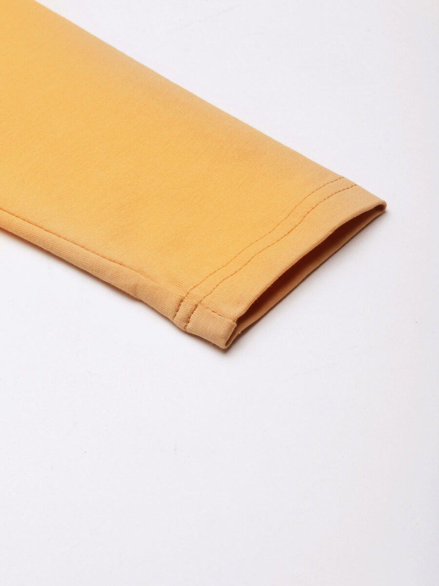 Marcia Gold solid Cotton Lycra Ankle Length Leggings - Image 7